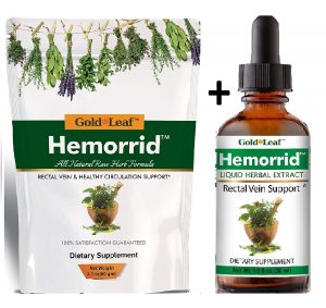 Guaranteed Hemorrhoid Cure with Gold Leaf “Hemorrid” treatment